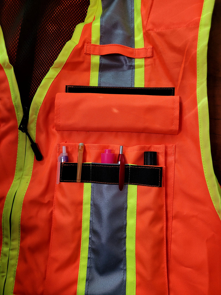 PC15X Party Chief Vest, HEAVY DUTY Orange, Yellow, Lime Green Safety Apparel