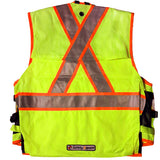 PC15X Party Chief Vest, HEAVY DUTY Orange, Yellow, Lime Green