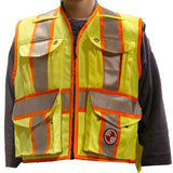 PC15X Party Chief Vest, HEAVY DUTY Orange, Yellow, Lime Green